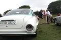 Classic sports car rear view and artistic tail lamp