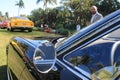 Classic sports car side window view Royalty Free Stock Photo