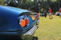 Classic sports car tail lights lineup