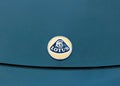 Classic sportscar Lotus front hood and emblem