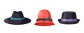 Classic Spring Hats, Fedora, Cloche And Trilby Timeless Male And Female Accessories, Providing Stylish Sun Protection