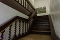 Classic stairs made from old wood photo taken in Kota Tua Jakarta Indonesia