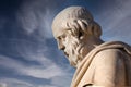 Classic statue of greek philosopher Plato Royalty Free Stock Photo