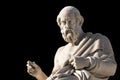 Classic statue of Plato from side close up Royalty Free Stock Photo