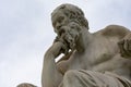 Classic statue of Socrates philoshopher