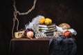 A classic still-life in the Dutch style Royalty Free Stock Photo