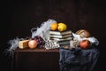 A classic still-life in the Dutch style Royalty Free Stock Photo