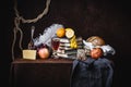 A classic still-life in the Dutch style Royalty Free Stock Photo