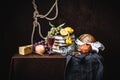 A classic still-life in the Dutch style Royalty Free Stock Photo