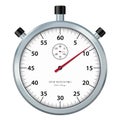 Classic stopwatch Icon / Symbol with Chrome Surface Royalty Free Stock Photo