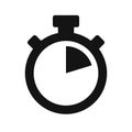 Classic stopwatch symbol vector icon Royalty Free Stock Photo