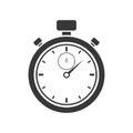 Classic stopwatch timer vector icon Royalty Free Stock Photo