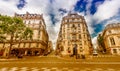 Classic street and buildings of Paris. Avenue Kleber