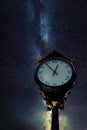 Classic Street Clock Under Nice Sky Royalty Free Stock Photo