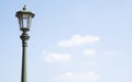 Classic street lamp, sky and clouds Royalty Free Stock Photo