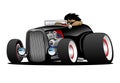 Classic Street Rod Hi Boy Roadster Illustration Royalty Free Stock Photo