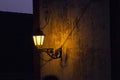 classic streetlight in building Royalty Free Stock Photo