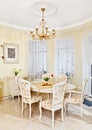 Classic style dining room interior Royalty Free Stock Photo