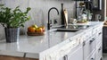 Classic Style Engineered Stone Kitchen Top