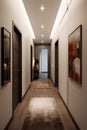 Classic style hallway interior in the hotel or luxury house Royalty Free Stock Photo