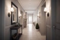 Classic style hallway interior in luxury house Royalty Free Stock Photo