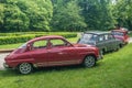 Classic Swedish car Saab parked Royalty Free Stock Photo
