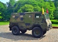 Classic Swedish military car 4WD Volvo Laplander parked Royalty Free Stock Photo