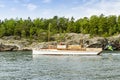 Classic Swedish motoryacht Carla III Stockholm archipelago