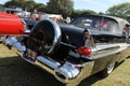 Classic tailfinned 1950s Pontiac outdoors