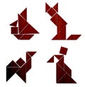 Classic Tangram - Various Comp Royalty Free Stock Photo