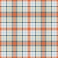 Classic tartan pattern in warm cool tones. A timeless plaid design, perfect for backgrounds, textiles, or a touch of rustic charm Royalty Free Stock Photo