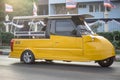 The classic taxi yellow car