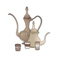 Classic teapot illustration