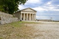 Classic temple in Corfu, greece Royalty Free Stock Photo