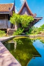 Classic Thai house with pond