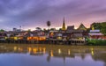 Classic Thai Town Waterfront of Chanthaburi Royalty Free Stock Photo