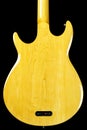 The back of a Solid Maple Bass Guitar with fine grain Royalty Free Stock Photo