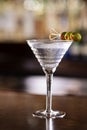 The Classic Three Olive Vodka Martini Royalty Free Stock Photo
