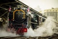 Classic Train led by Steam locomotive Pacific of Thailand