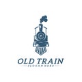 Classic train logo concept, Locomotive logo design vector template, Creative design, icon symbol Royalty Free Stock Photo