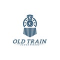 Classic train logo concept, Locomotive logo design vector template, Creative design, icon symbol Royalty Free Stock Photo