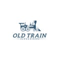 Classic train logo concept, Locomotive logo design vector template, Creative design, icon symbol Royalty Free Stock Photo