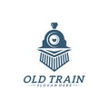 Classic train logo concept, Locomotive logo design vector template, Creative design, icon symbol Royalty Free Stock Photo