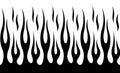 Classic tribal hotrod muscle car flame pattern