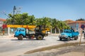 Classic trucks at work in Havana