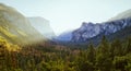 Yosemite National Park at sunrise, California, USA