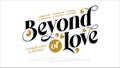 Classic typography serif font Beyond of love display typeface Minimal fashion design alphabet