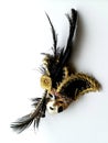 Classic venetian mask on white background Royalty Free Stock Photo