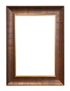 classic vertical brown wide wooden picture frame