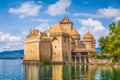Chateau de Chillon at Lake Geneva, Canton of Vaud, Switzerland Royalty Free Stock Photo